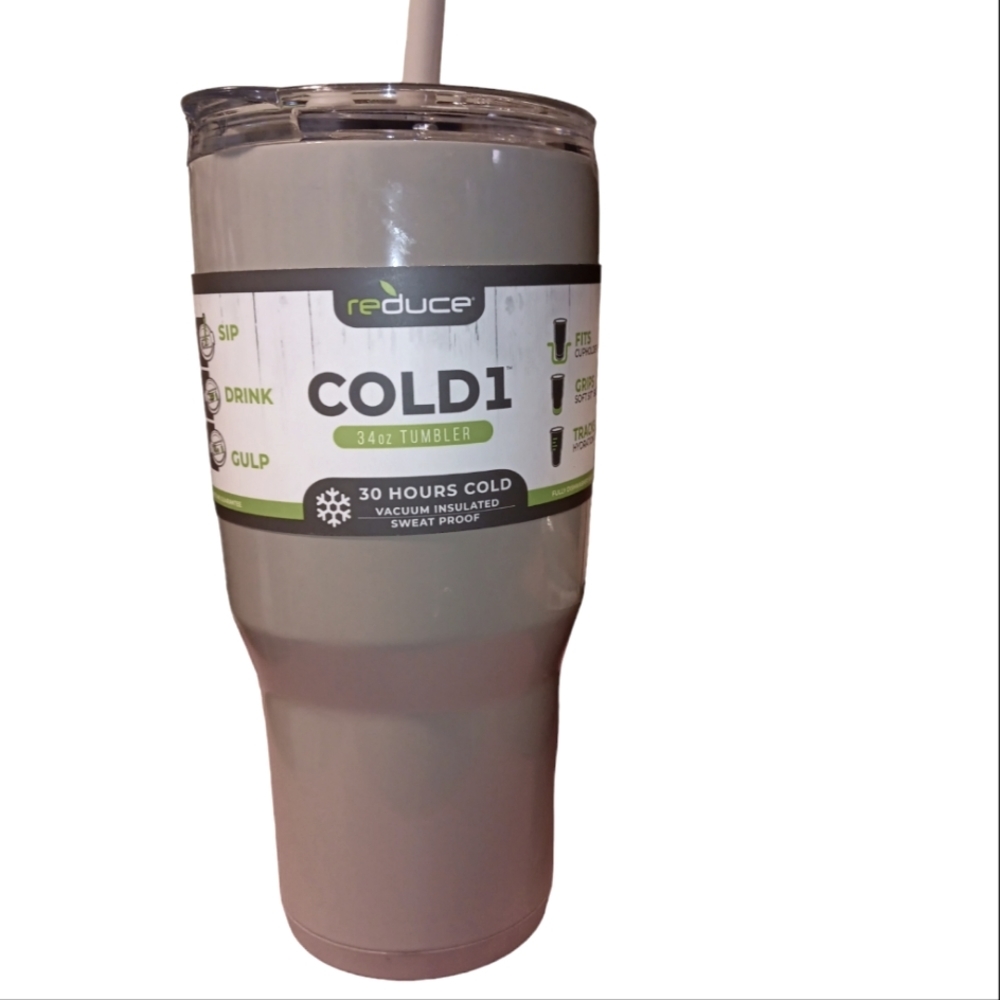 NWOT Reduce1 Thermal Tumbler + Straw